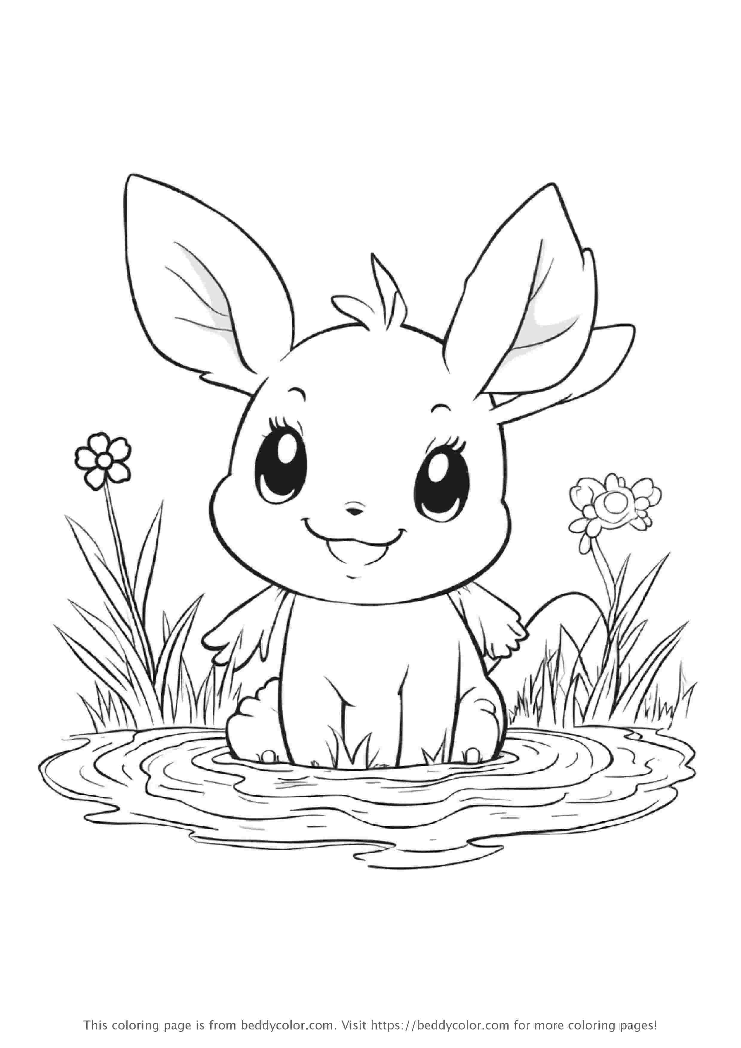 Mudkip 在泥浆中快乐玩耍