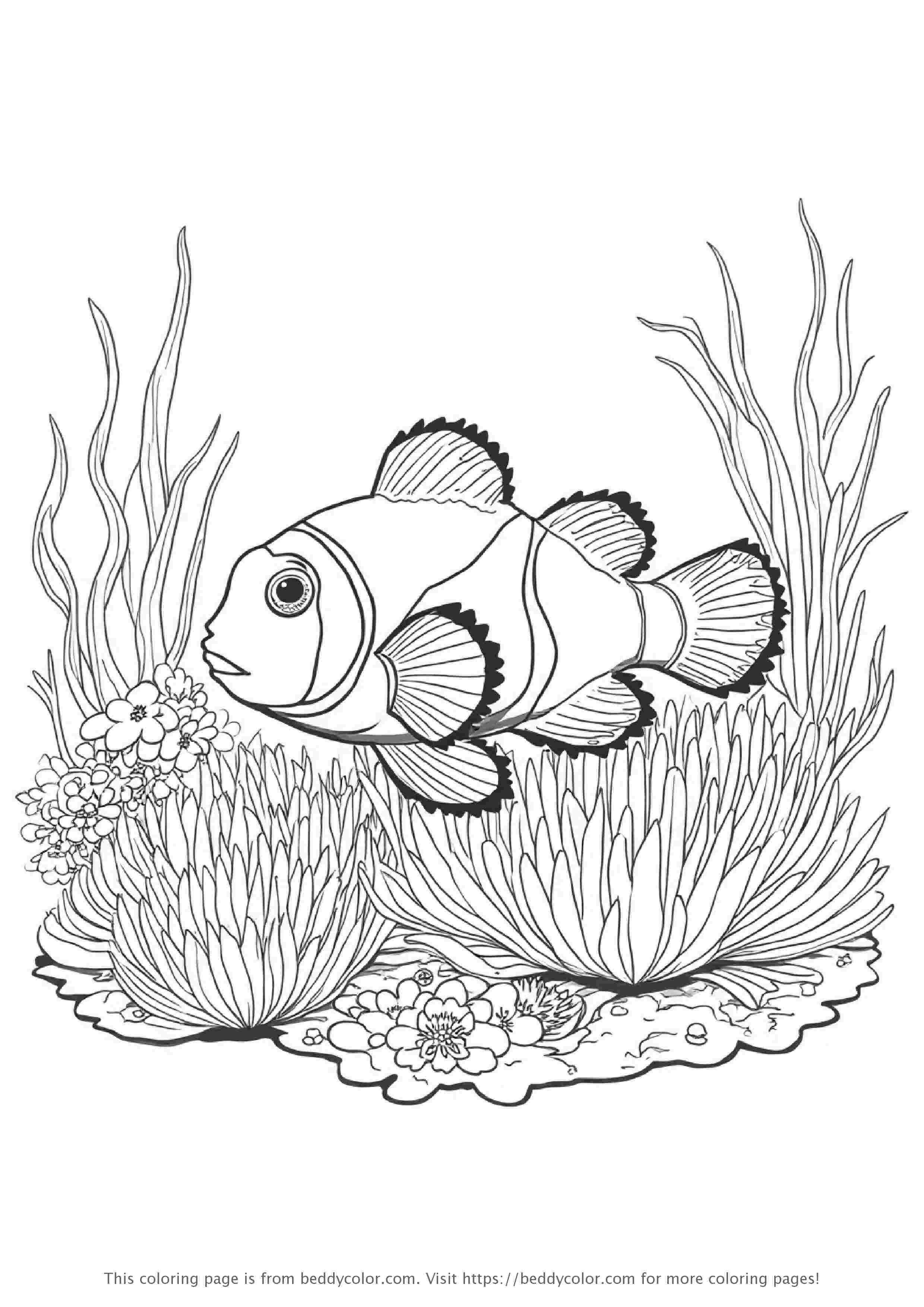 Clownfish Swimming Among Anemones