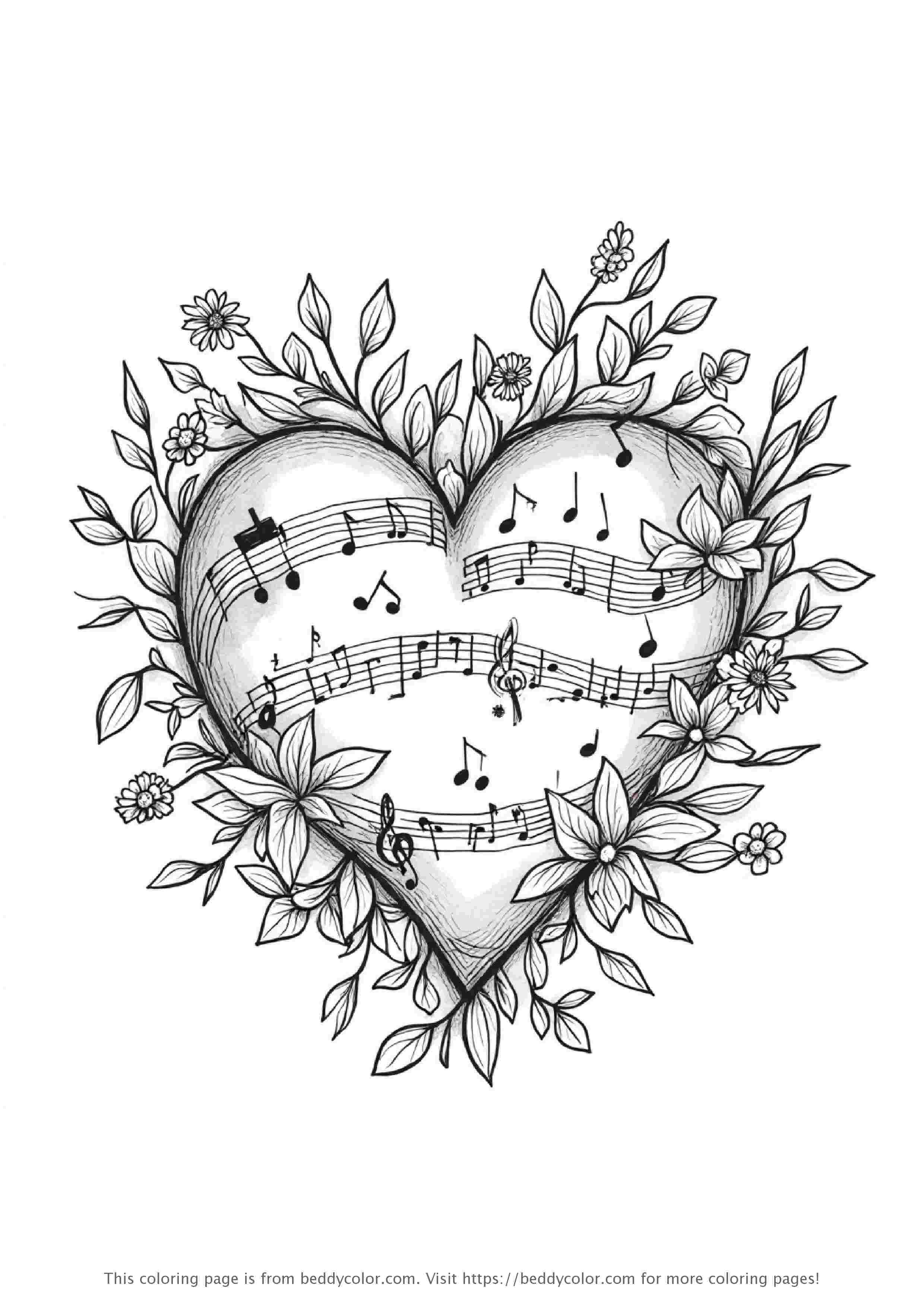 Heart with Musical Notes