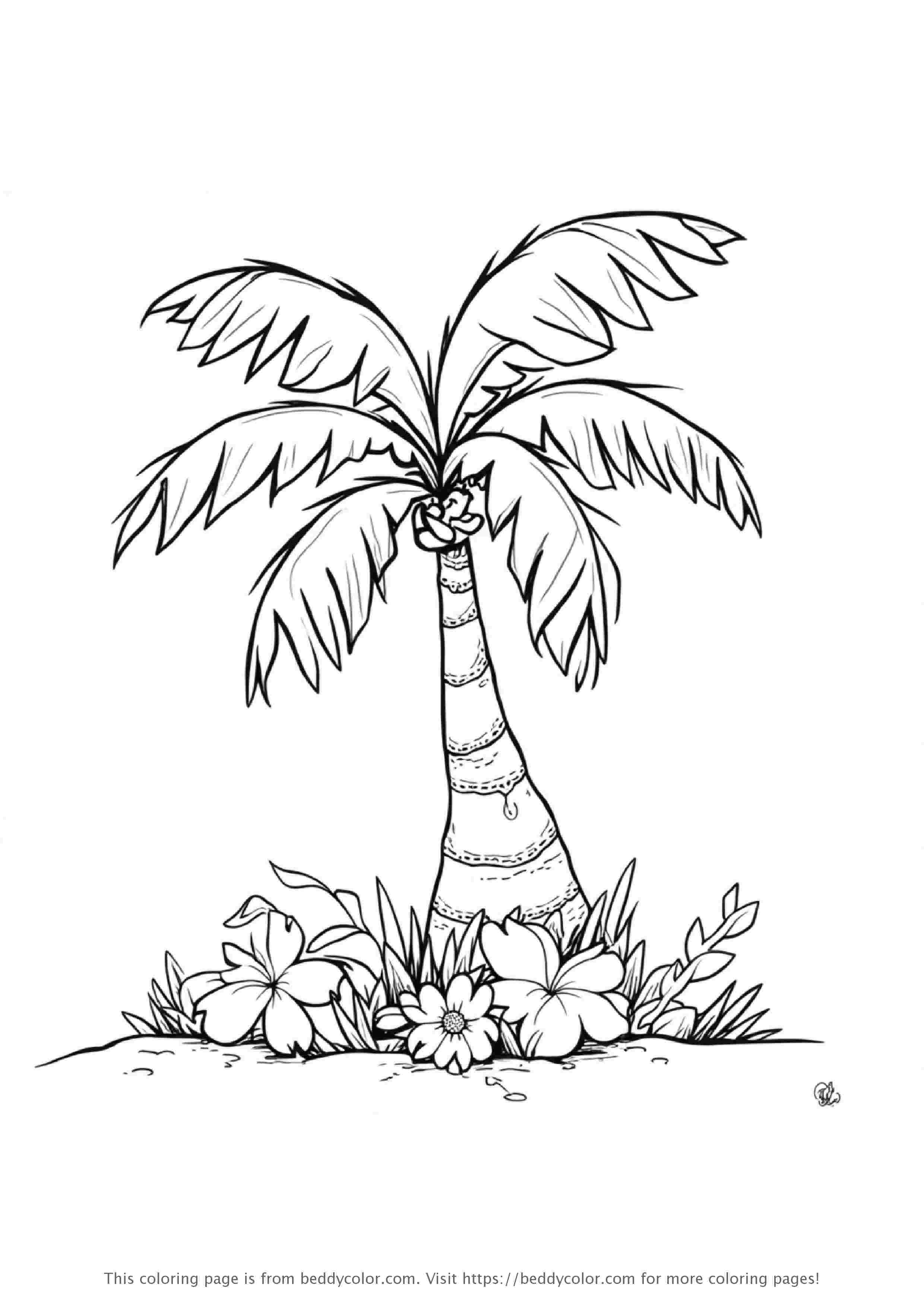 Stitch Under Palm Tree