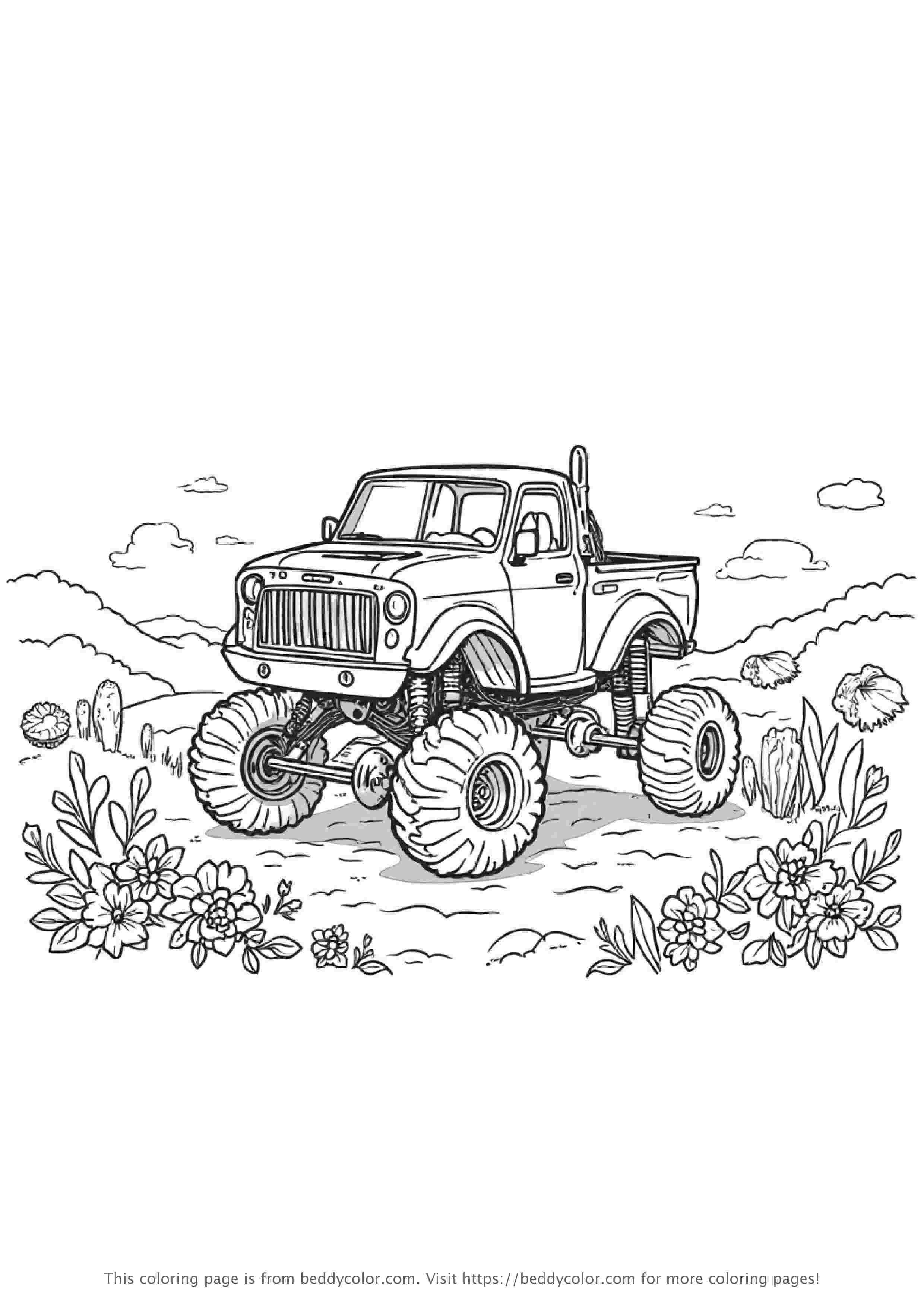 Front View Monster Truck