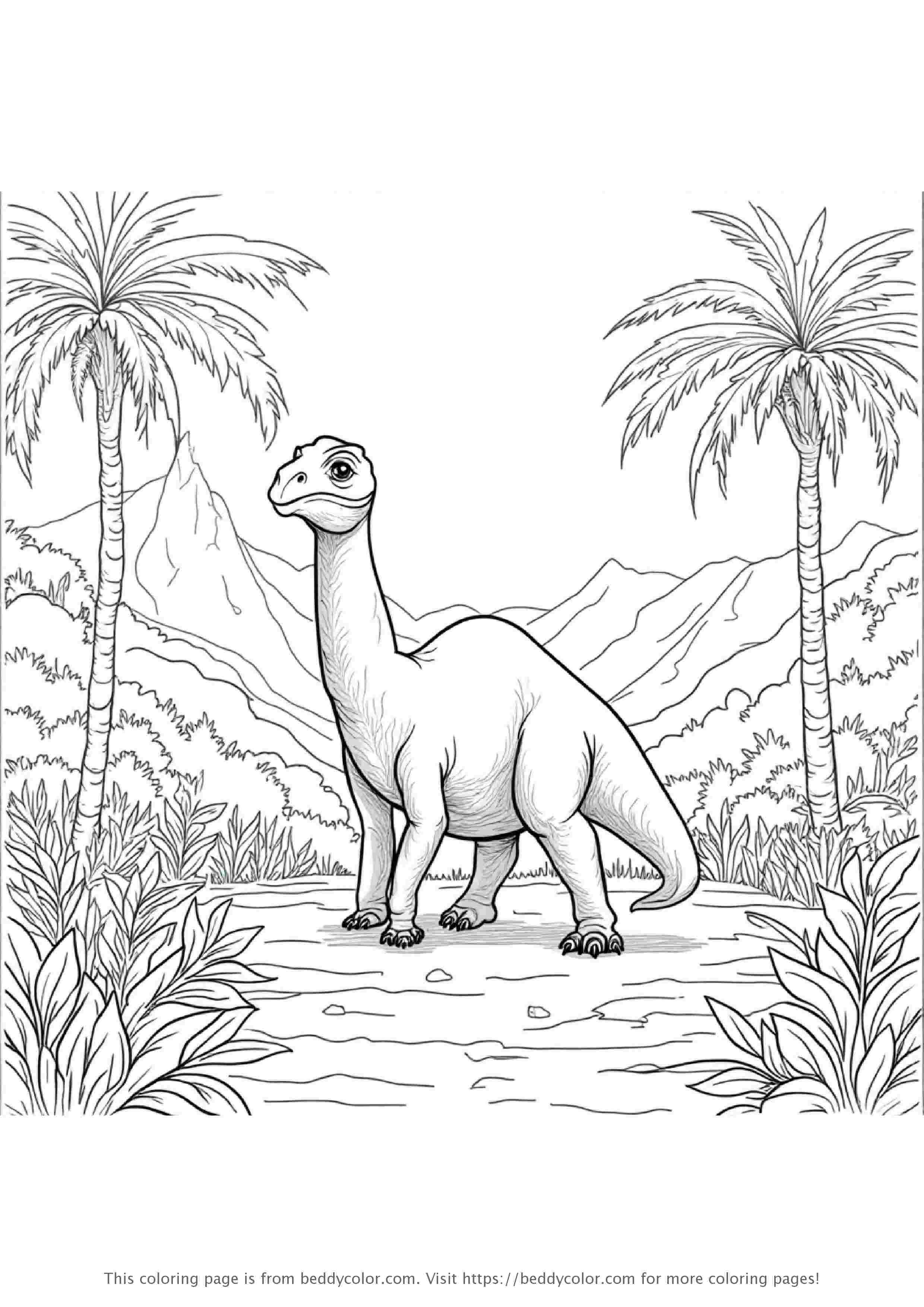 Dinosaurs in a Forest