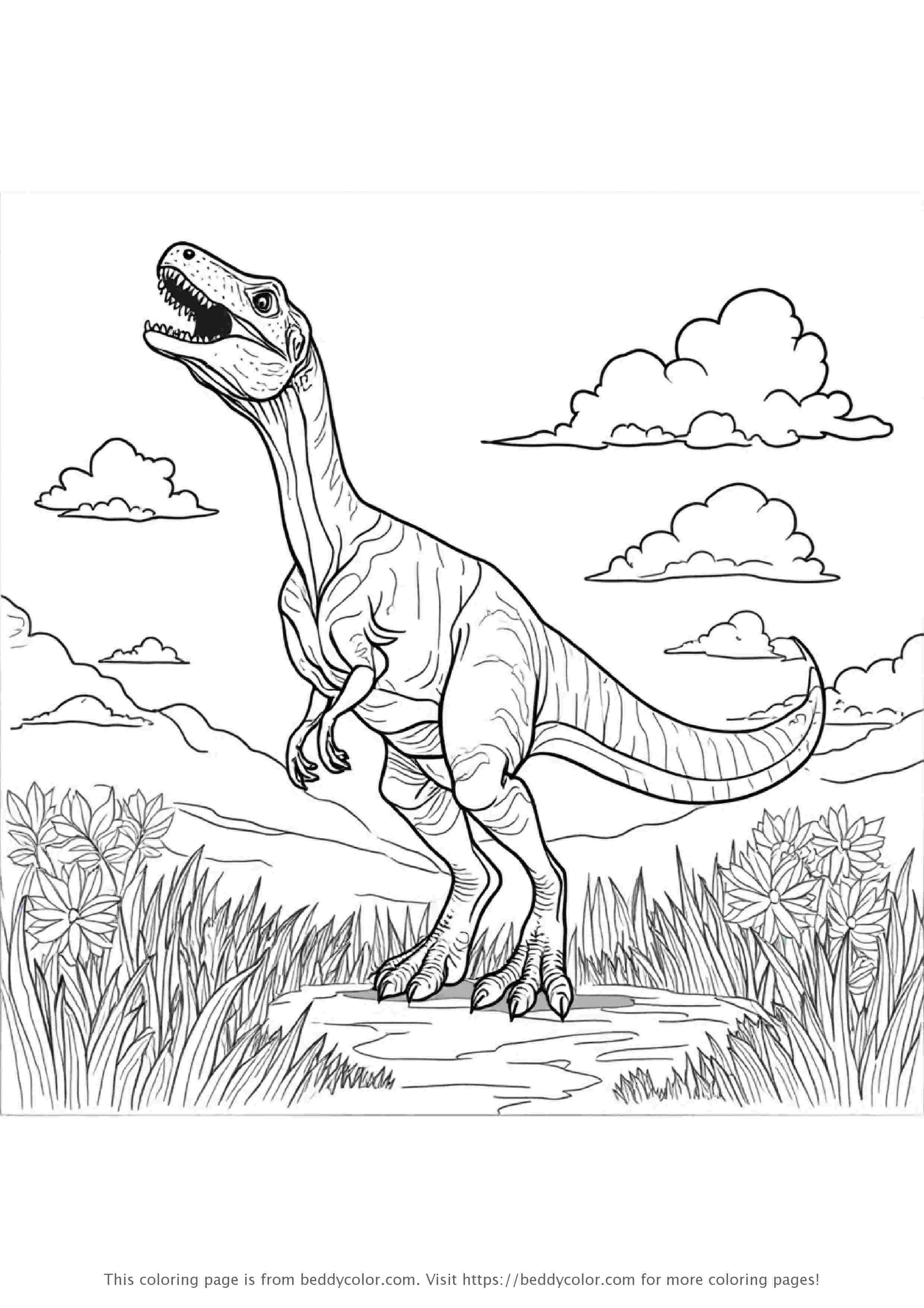 T-Rex Roaring at Sky