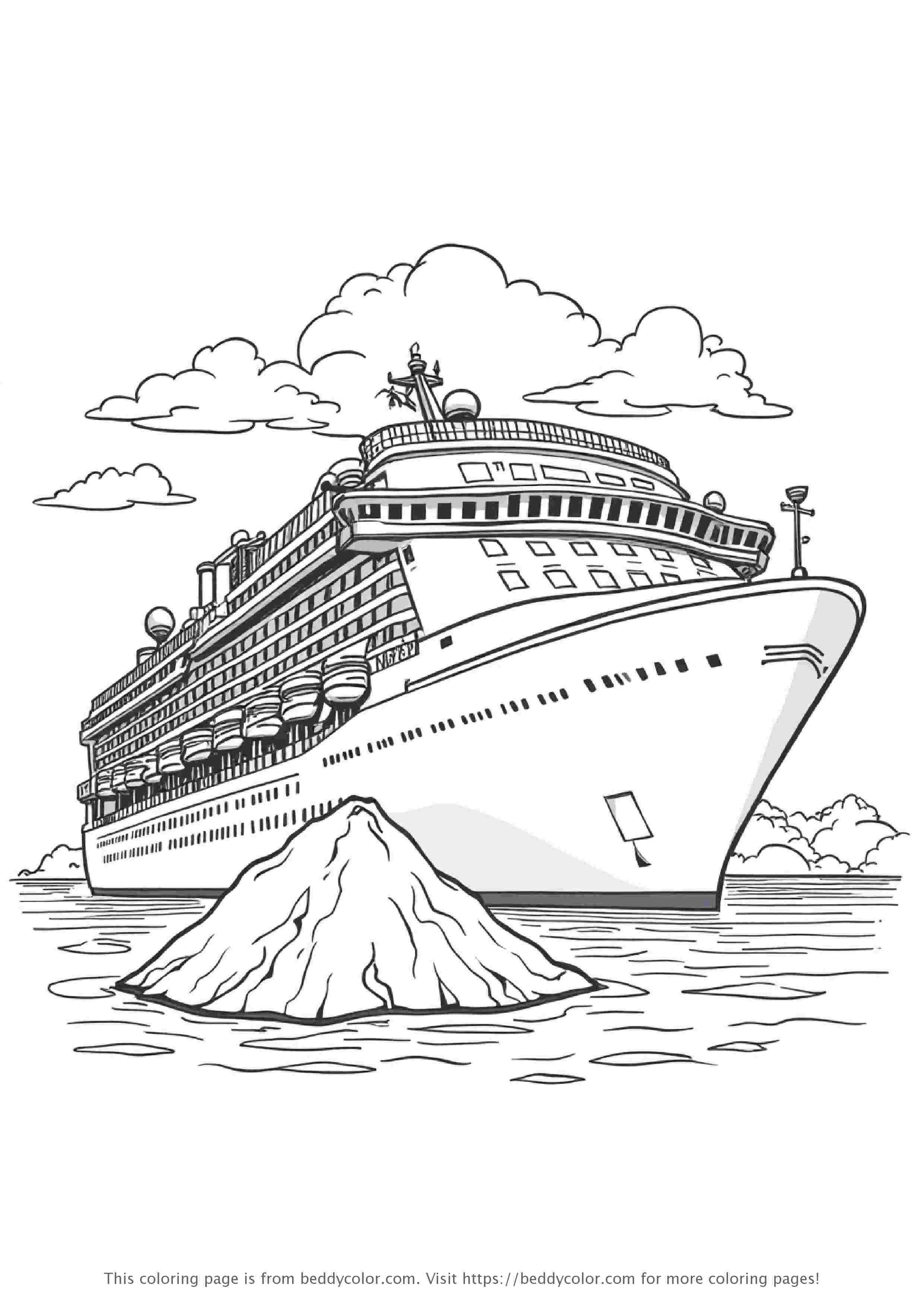 Cruise Ship and Iceberg