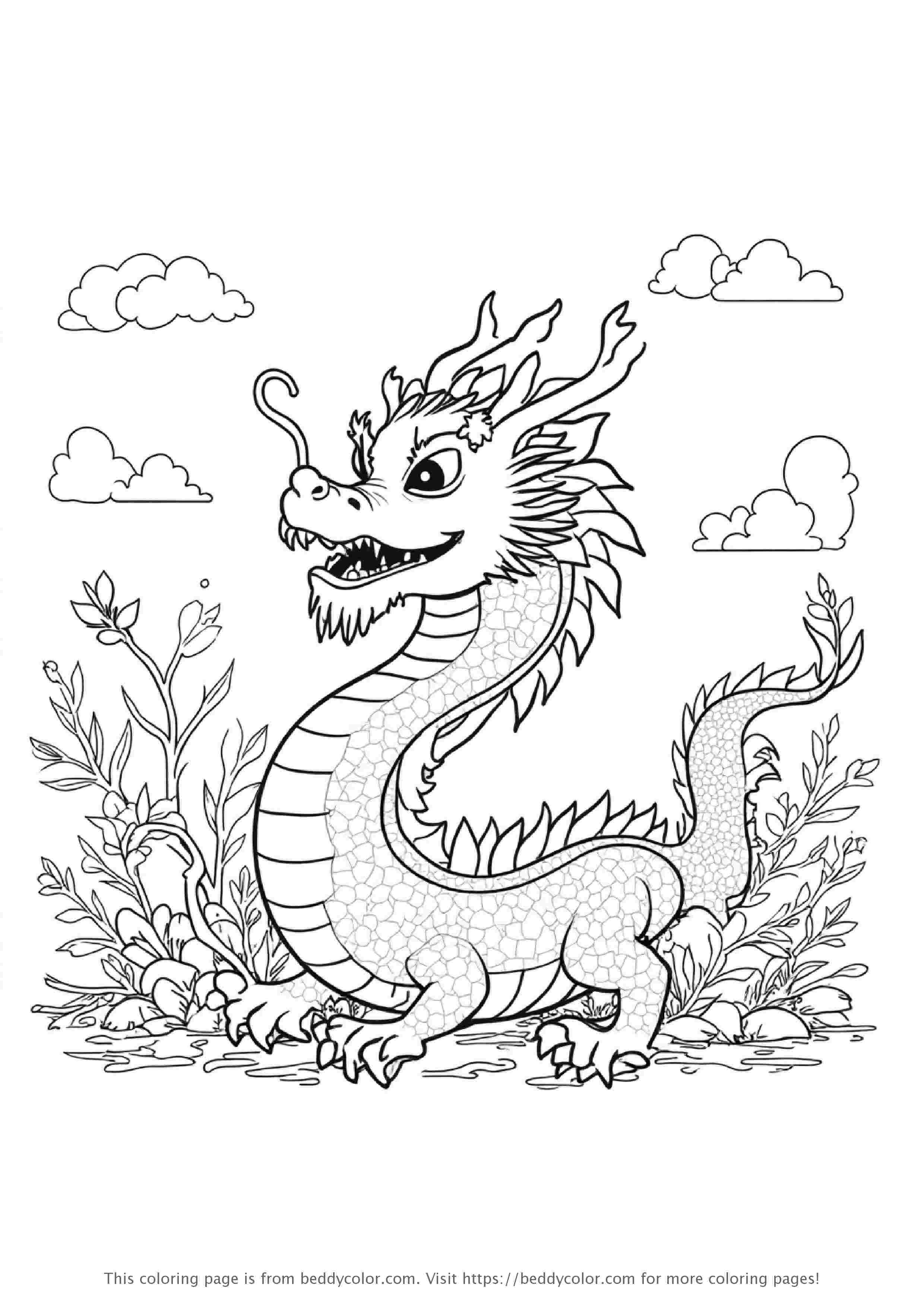Festival Banner with Dragon
