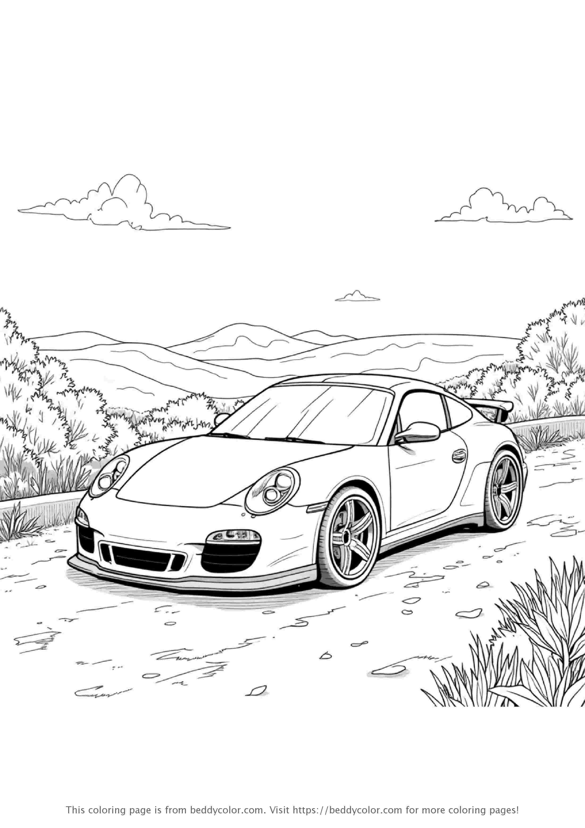 Sports Car at Overlook