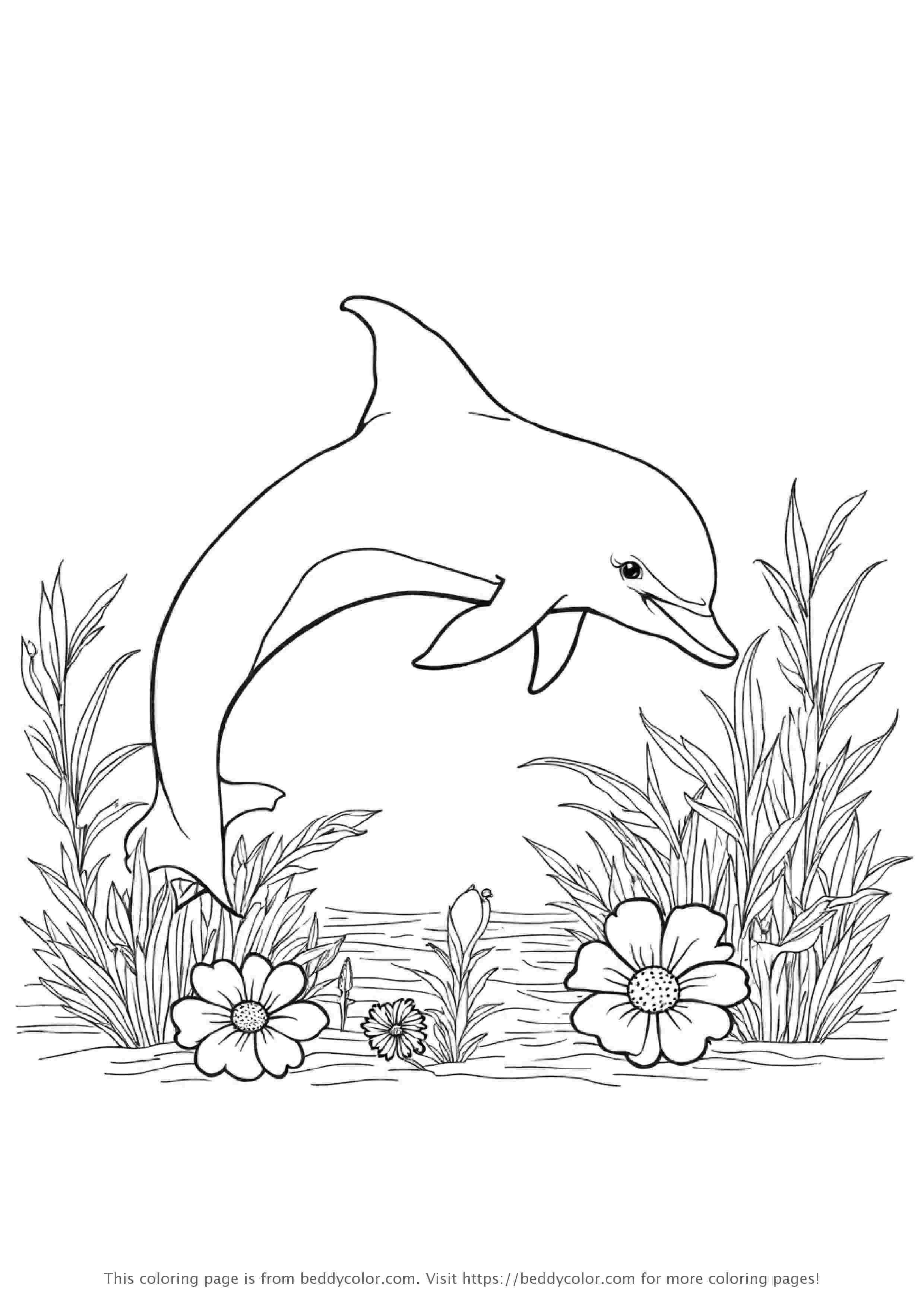 Dolphin Swimming in Ocean