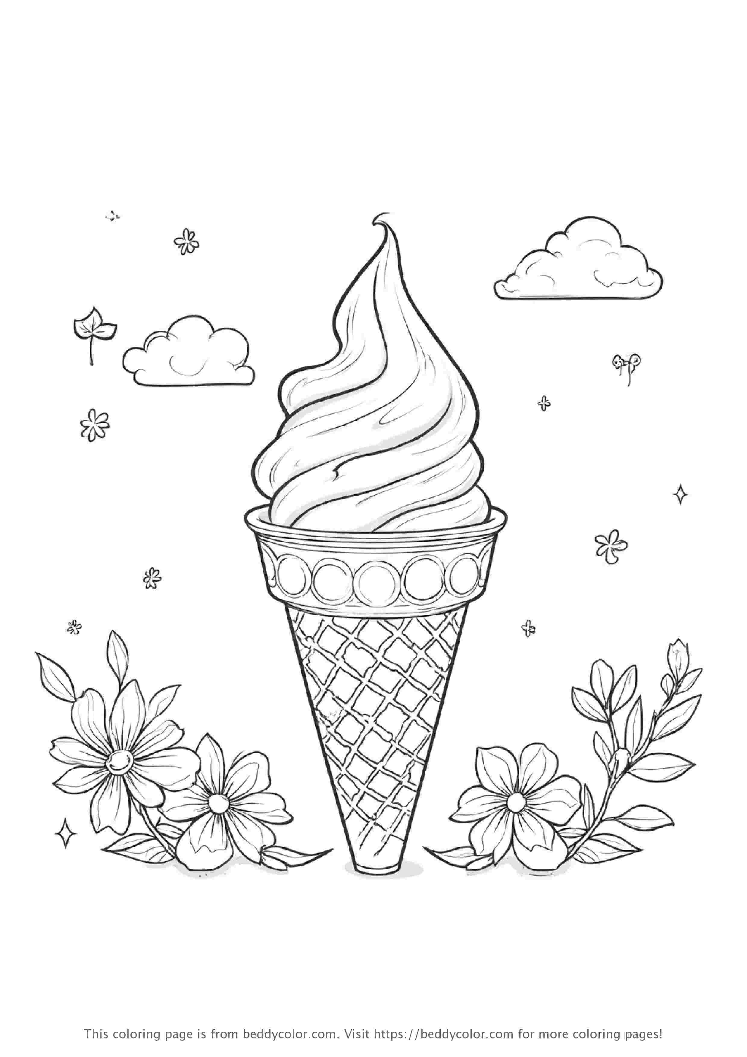 Children sharing ice cream