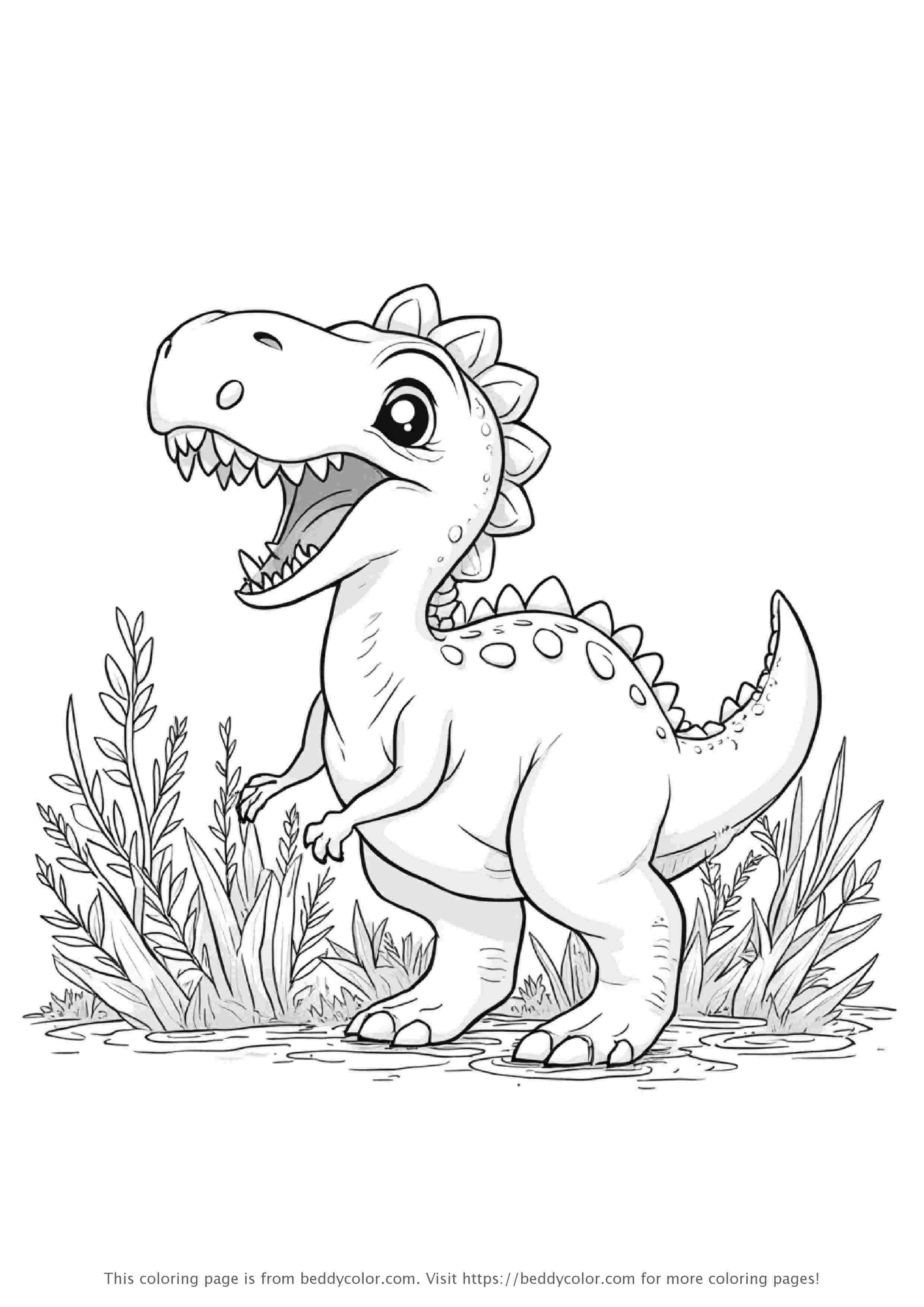 Cute Dinosaur Roaring