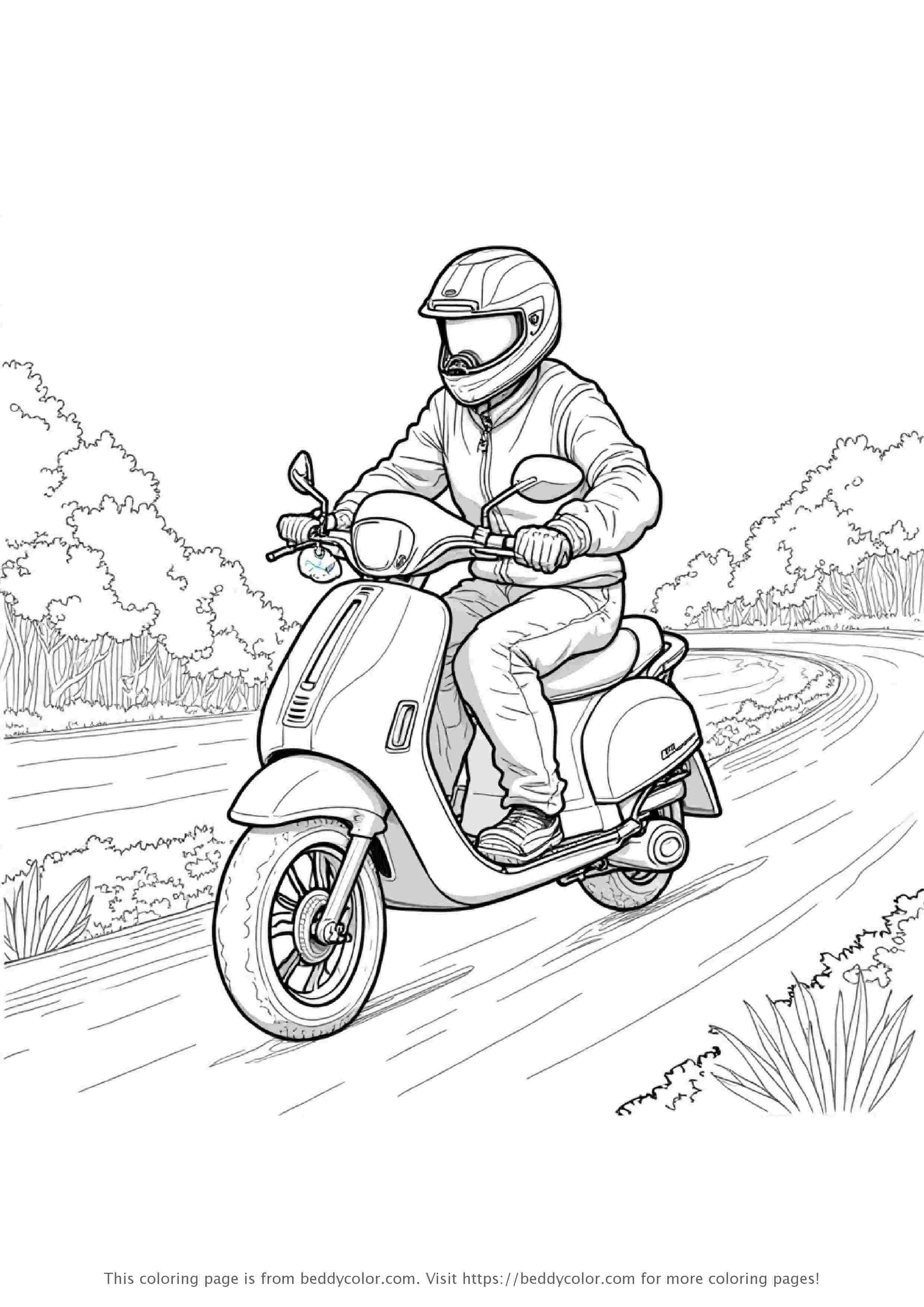 Scooter Racing on Track