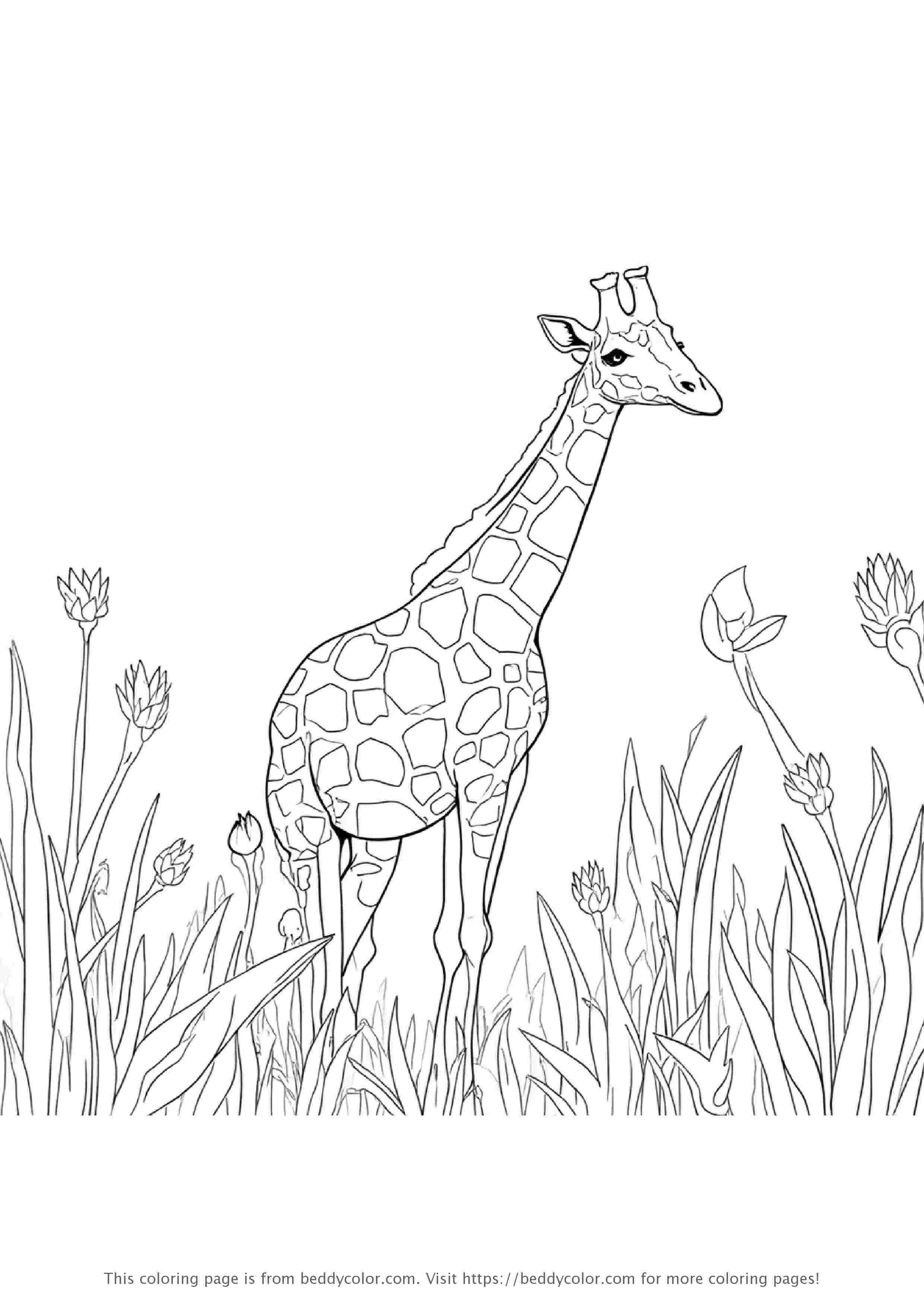 Giraffe Eating Leaves