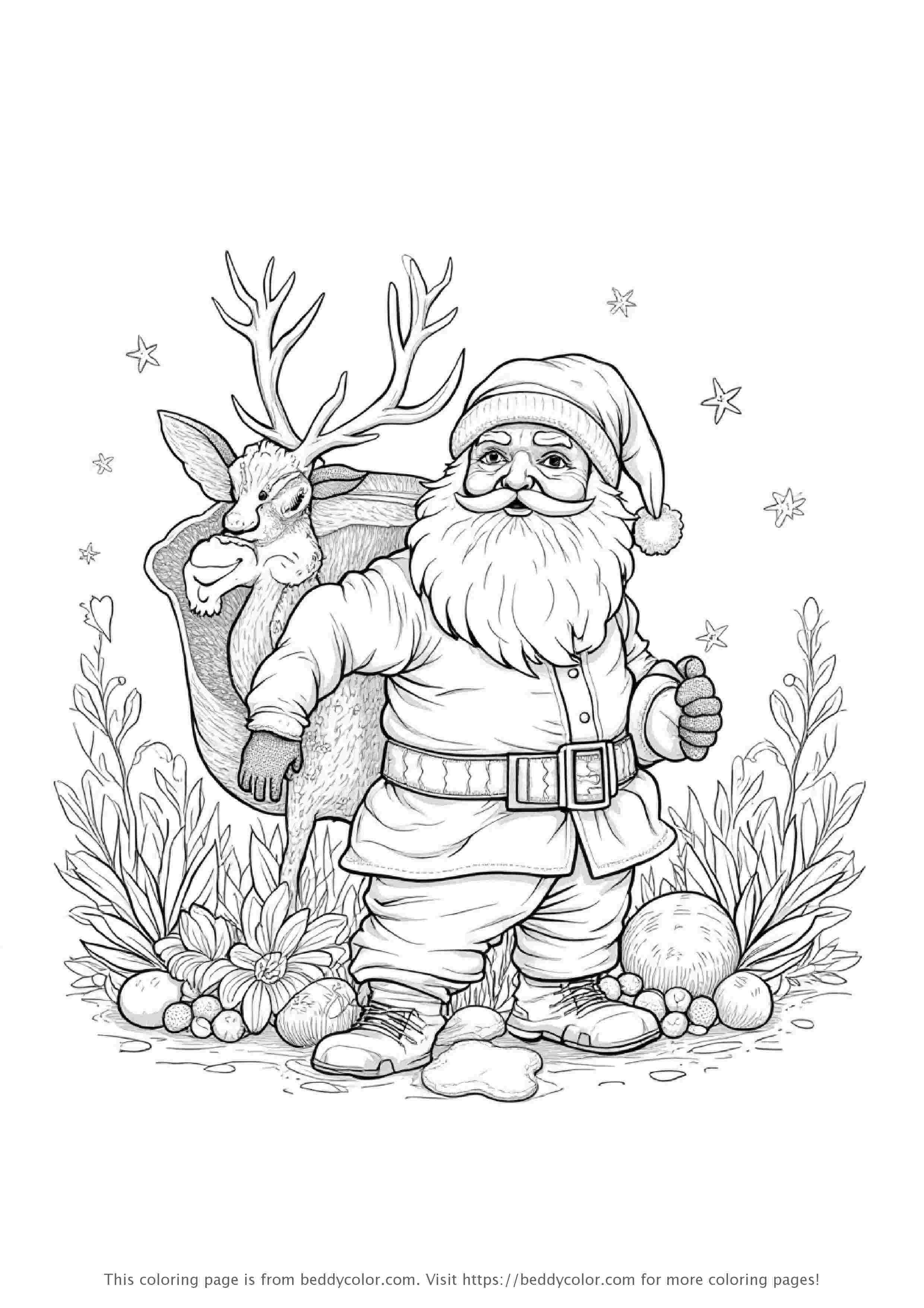 Santa Claus with Reindeer
