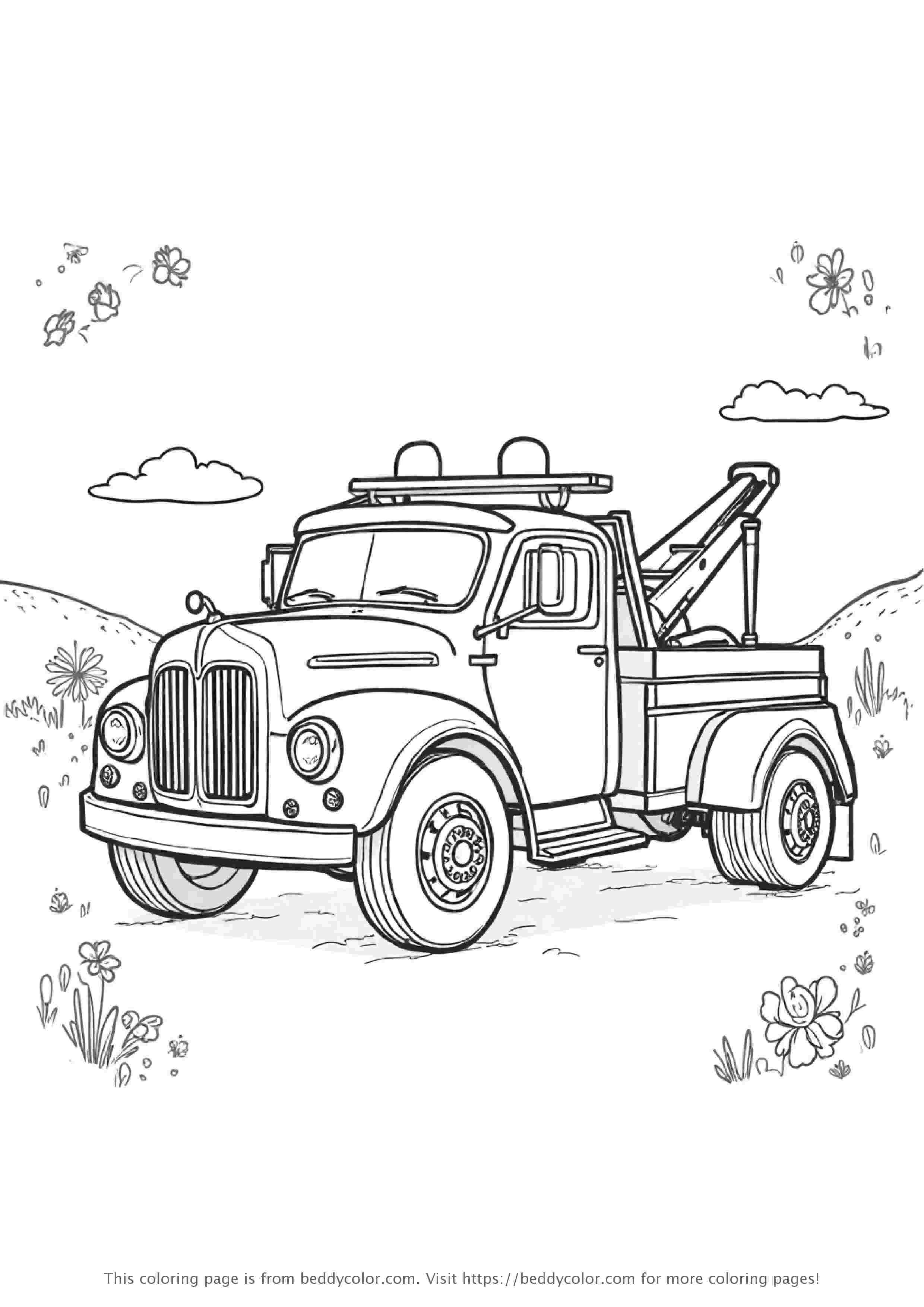 Tow Truck Extending Hook