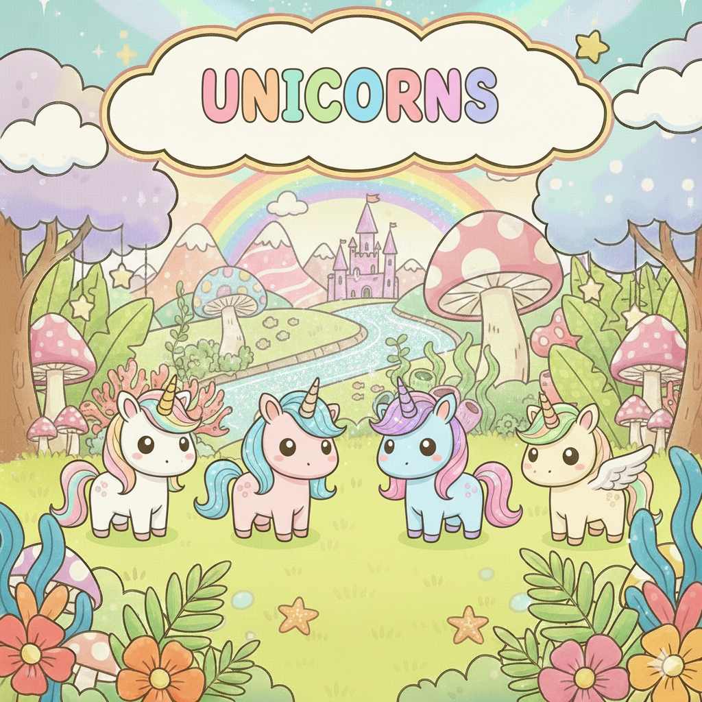 Unicorn Coloring Pages